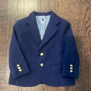 Navy Janie & Jack Toddler Wool Suit Blazer 12-18mo